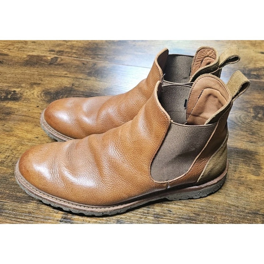 Allen Edmonds "DISCOVERY" Men's Leather Chelsea Boots 9 D Cognac
